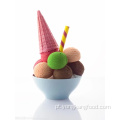 Cones crocantes de frutas e vegetais